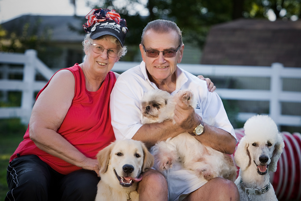 Anna Brown with Don and Oscar